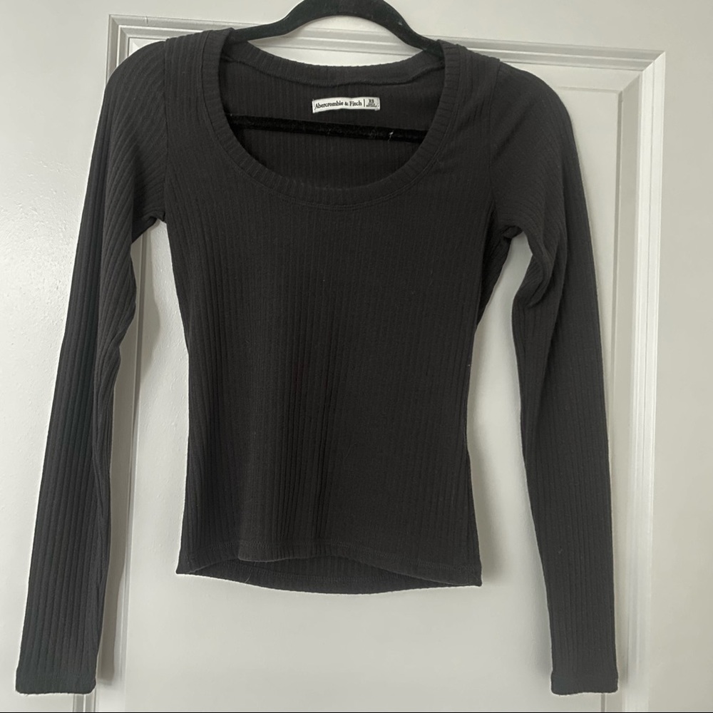 Abercrombie and Fitch Ribbed Long Sleeve Top